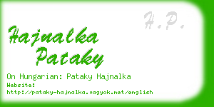 hajnalka pataky business card